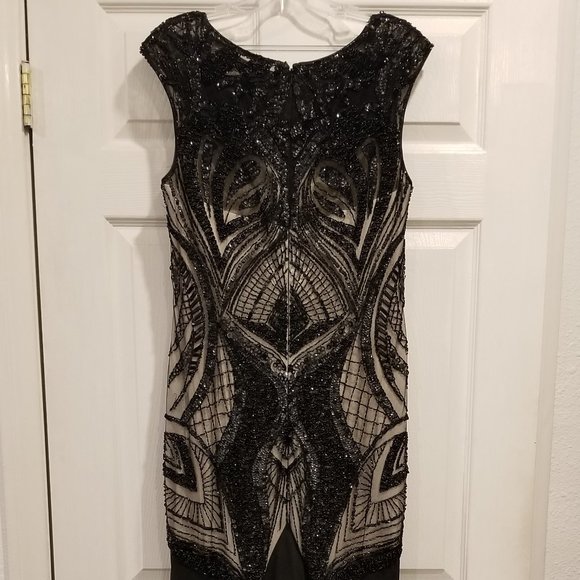 Jasz Couture Black Beaded Gown - Picture 2 of 13